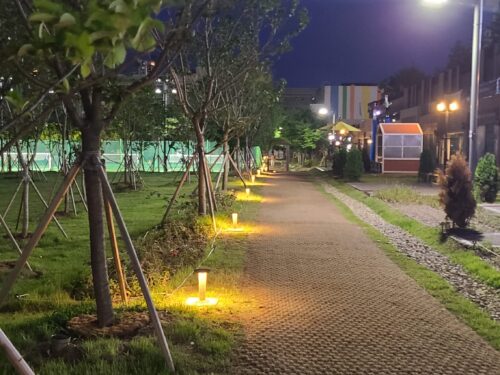 천안 불당아름드리공원 원형 볼라드